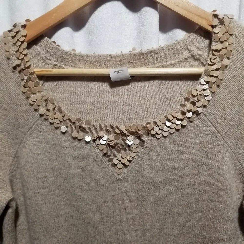 J. Crew 100% Lambs Wool Sweater Size Medium